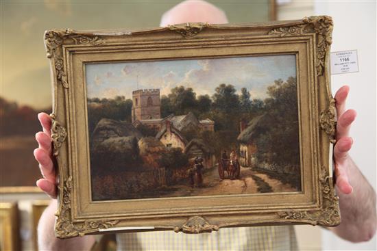 William Pitt (1855-1918) Honington Church, Warwickshire, 9 x 13in.